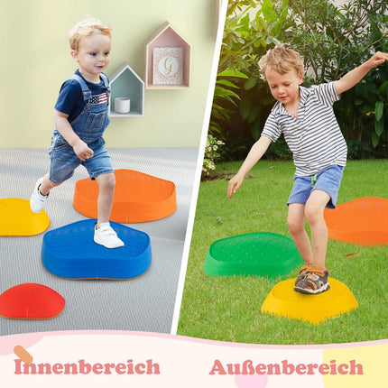 Children's Non-Slip Balance Stones, Multicolor, Up to 80kg