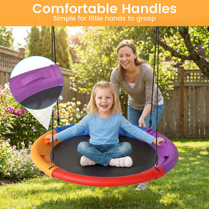 Children's Outdoor Nest Swing, 120 cm, Adjustable Rope