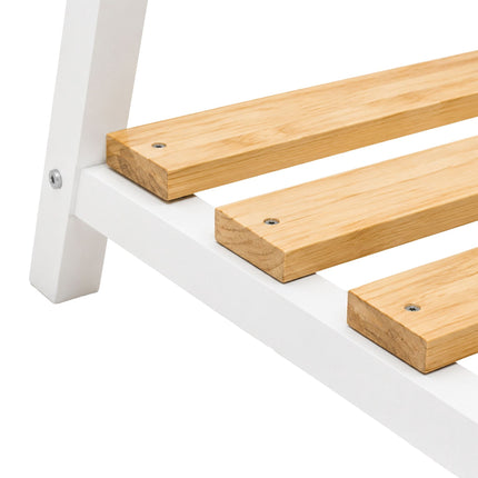 Children's Pine Clothes Rack – Natural White, 111.5 cm