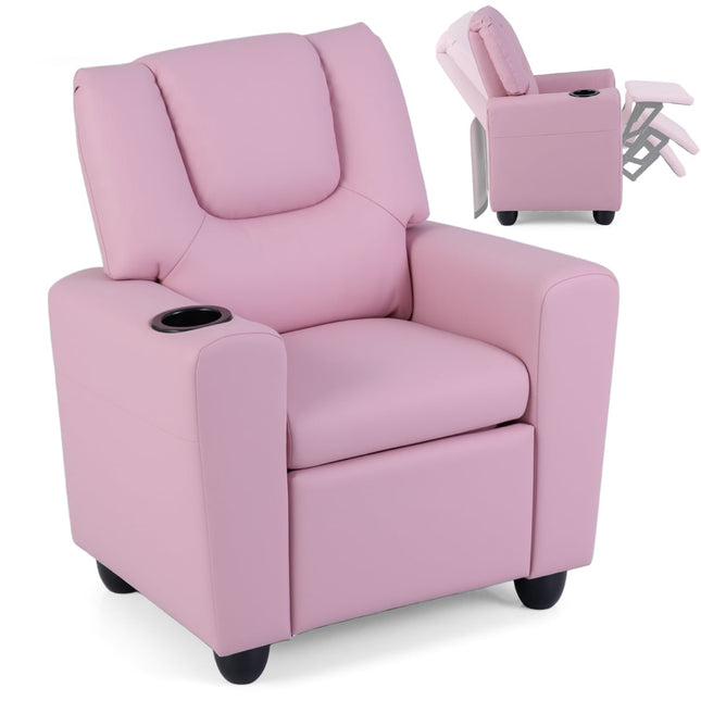 Children's Recliner Chair with Adjustable Backrest & Footrest