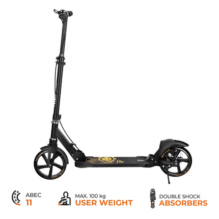 Children's Scooter, Gold, 200mm Wheels, Adjustable Handlebar