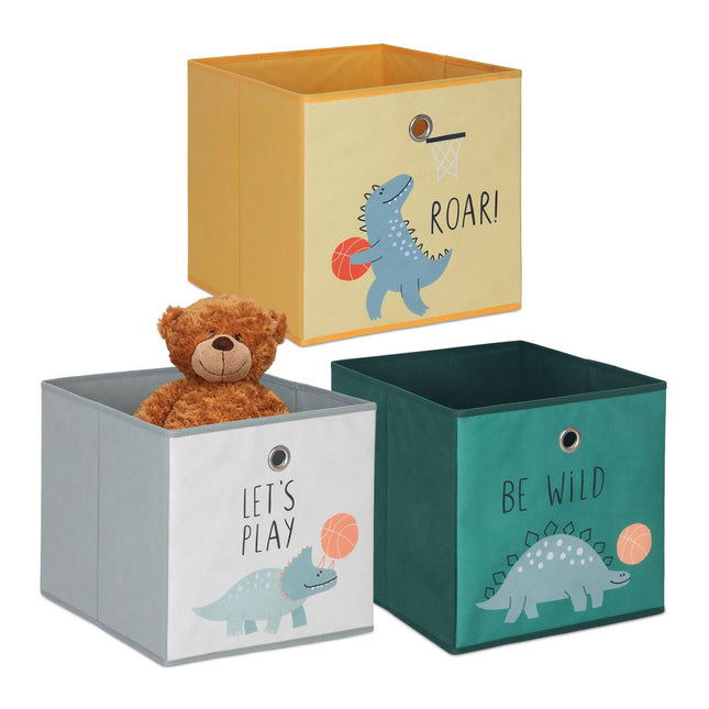 Children's Storage Boxes, Foldable, 3-Pack