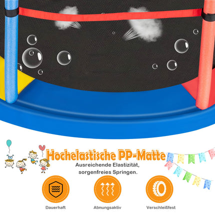 Children's Trampoline with Safety Net, 165cm, 135kg Capacity
