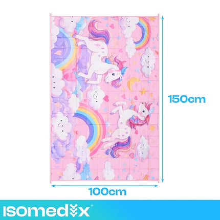 Children's Weighted Blanket 4 kg 100 x 150 cm, Pink, Glass Microbeads, 7-Layer