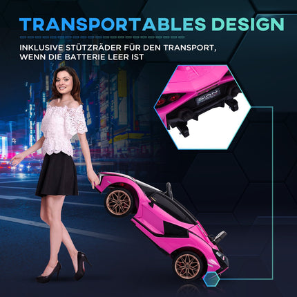 Pink Electric SUV Car for Kids - 3 Gears, MP3, Remote Control