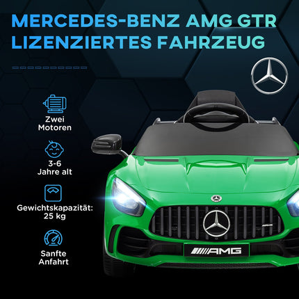 Electric car for children, 12V, Remote control, USB & MP3, Green