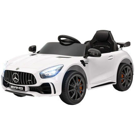 Electric car for children with remote control & music - White
