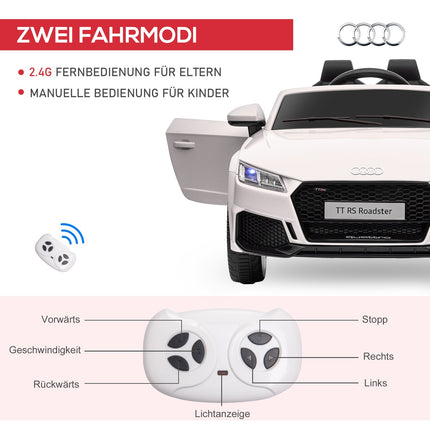 12V electric car for children with remote control, music and lighting