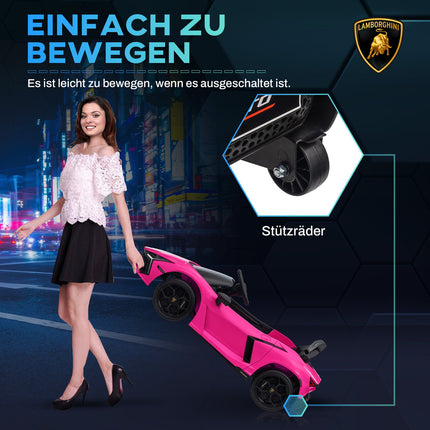 Children's 12V electric car with remote control, music and lighting