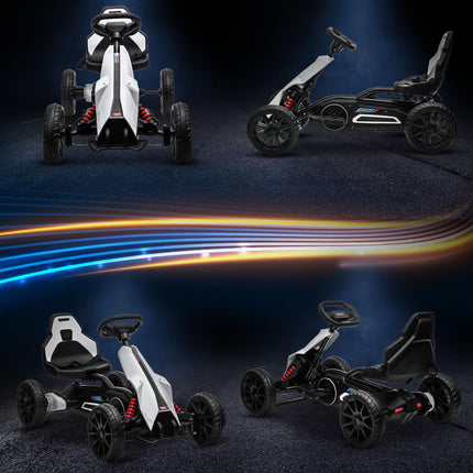 Electric Drift Go-Kart for children, 12V, 3-8 years, White