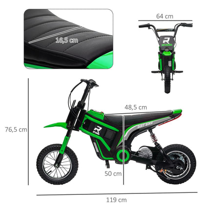 Electric motorcycle for children, 12V, Horn & Light, Green