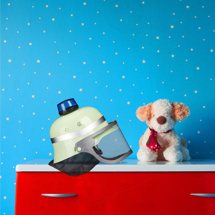 Children's fireman's helmet with blue light