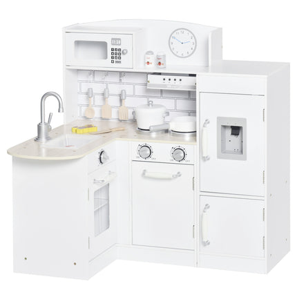 Children's kitchen playset with water dispenser and accessories