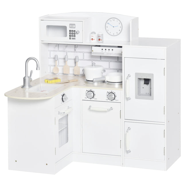 Children's kitchen playset with water dispenser and accessories