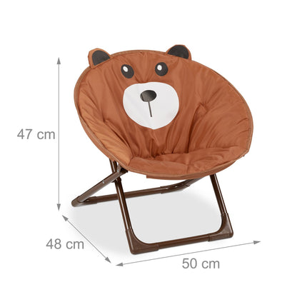 Children's moon chair foldable