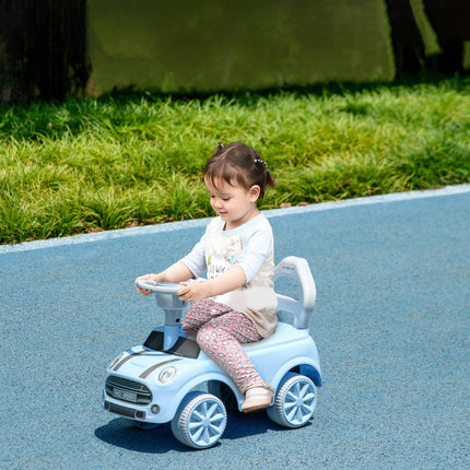 Light blue children's car with anti-tip, 53x52x35 cm