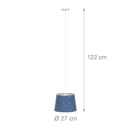 Children's room lamp in fabric