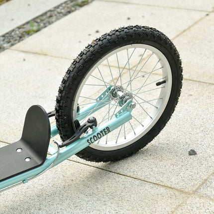 Folding kick scooter for children, handbrake, 16"" pneumatic tires