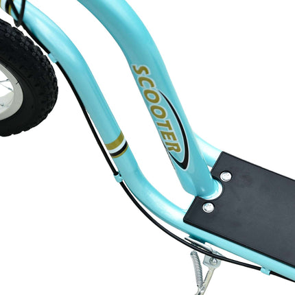 Children's scooter from 5 years, kick scooter, city scooter for children, aluminum, 120 x 58 x 85-95 cm, light blue