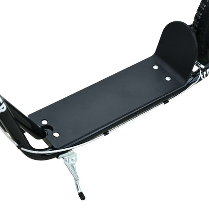 Children's scooter, pneumatic tires, handbrake, blue