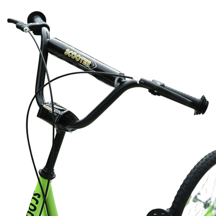 Children's scooter with handbrake, 16-inch pneumatic tires