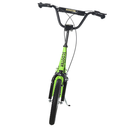Children's scooter with handbrake, 16-inch pneumatic tires