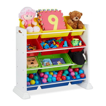Children's shelf white with storage drawers