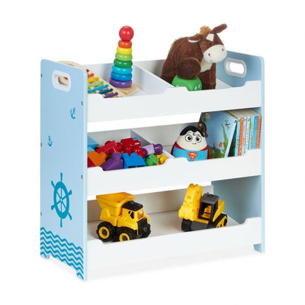 Children's shelf with 5 compartments