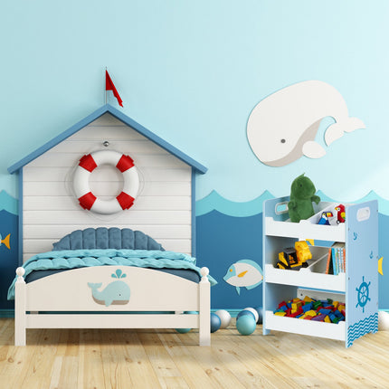 Children's shelf with 5 compartments