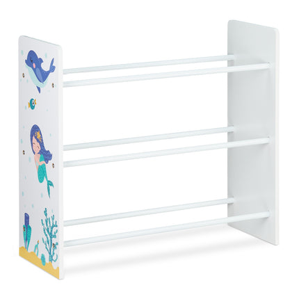 Children's shelf with 9 drawers and motif