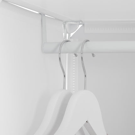 Children's shelf with clothes rails