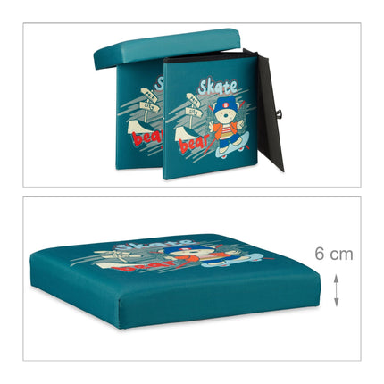 Children's stool with storage space