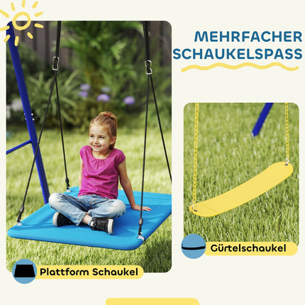 Outdoor children's swings - Platform and belt swings