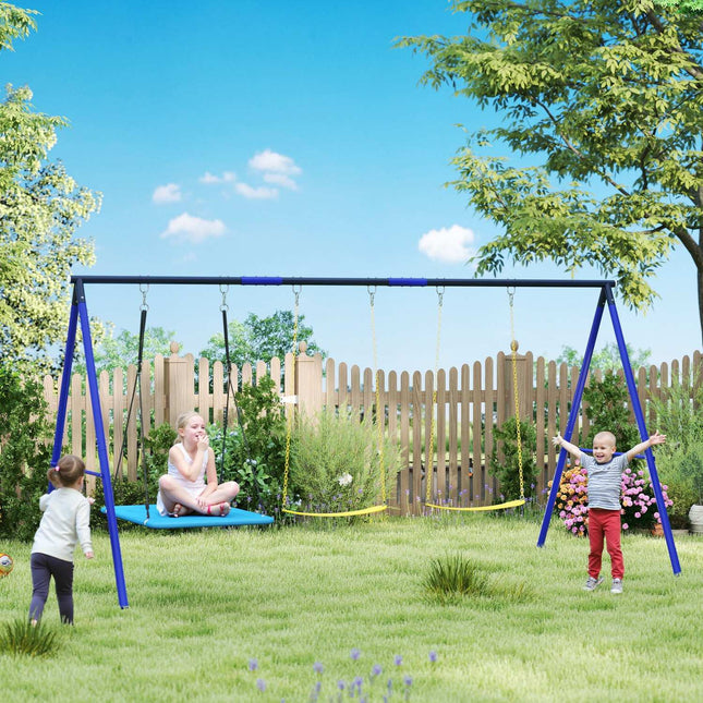 Outdoor children's swings - Platform and belt swings