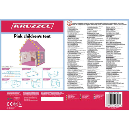 Children's tent - pink Kruzzel 22653