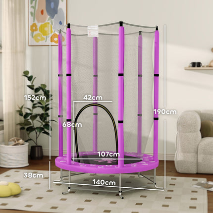 Children's trampoline with safety net, Ø140 cm