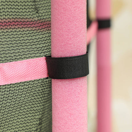 Children's trampoline with safety net, Pink, Ø140 cm