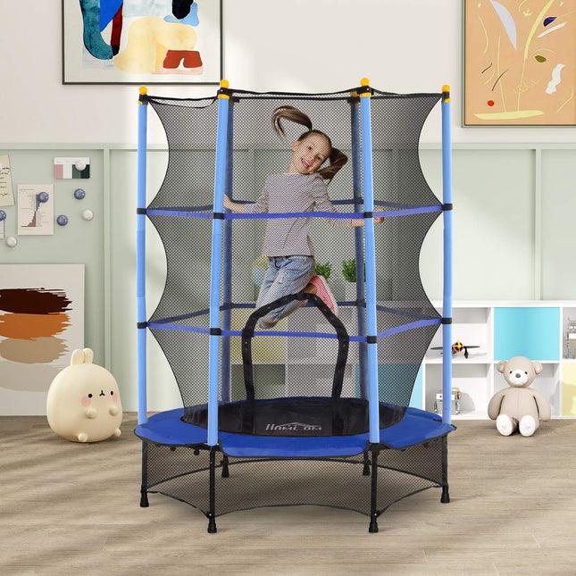 Garden trampoline for children with safety net Ø140 cm