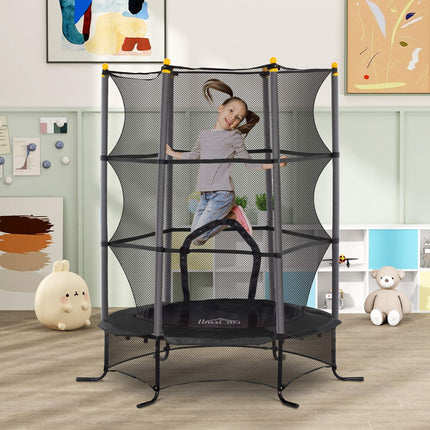 Outdoor trampoline for children with safety net, 163 cm diameter