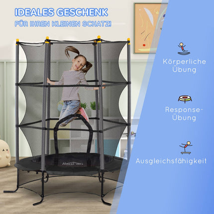 Outdoor trampoline for children with safety net, 163 cm diameter