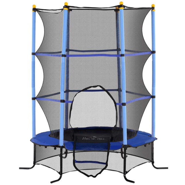 Garden trampoline for children, Ø163 cm, Safety net, Blue