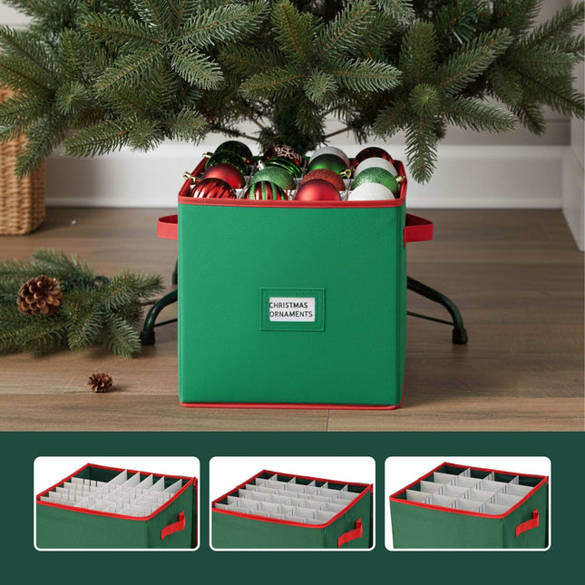 Christmas Bauble Storage Box, Holds 64 Ornaments