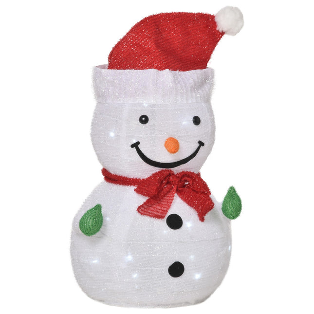 Snowman Christmas decoration with LED lights, weatherproof