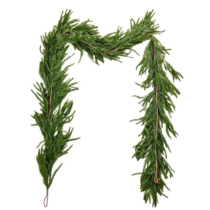 Christmas Garland, 9 Ft Norfolk Pine, Real Touch PE