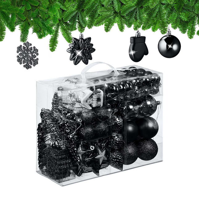 Christmas Ornaments Set, 100 Pieces, 10 Designs