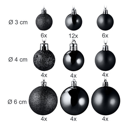 Christmas Ornaments Set, 100 Pieces, 10 Designs