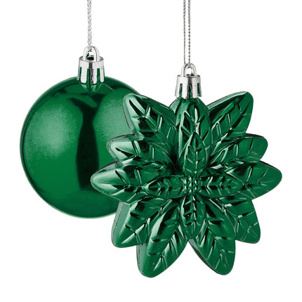 Christmas Ornaments Set, 100 Pieces, 10 Designs