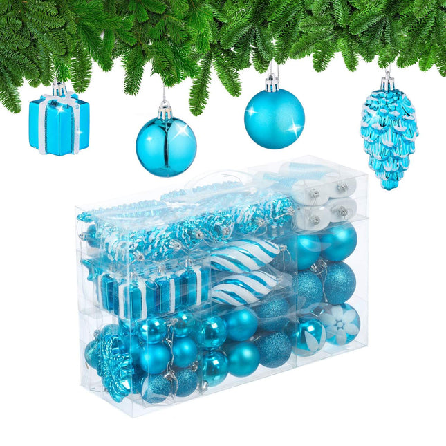 Christmas Ornaments Set, 72 Pieces – Baubles & Decorations