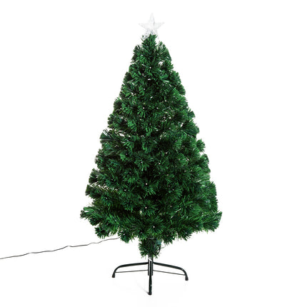 120 cm artificial Christmas tree with LED fiber lights