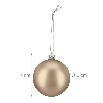Christmas Tree Baubles Set, 100 Pieces, 3 Designs